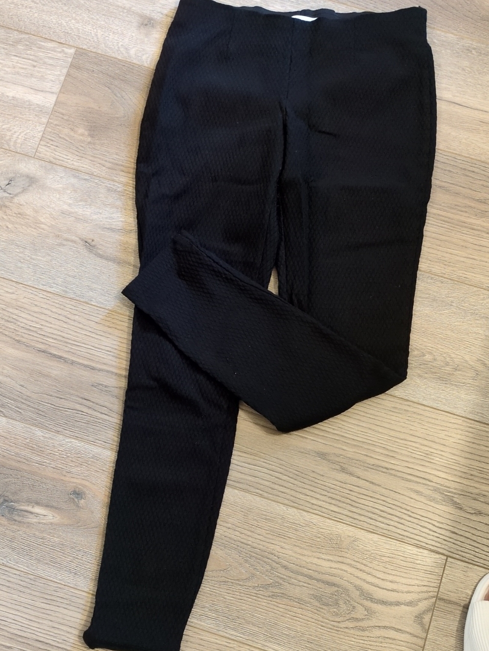 Calvin Klein Black Ribbed Waistband Leggings